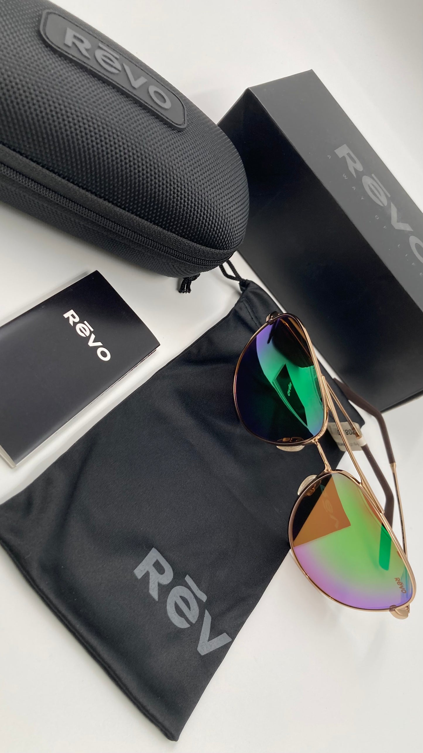 *NEW* REVO WINDSPEED RE3087 SUNGLASSES - GOLD/GREEN