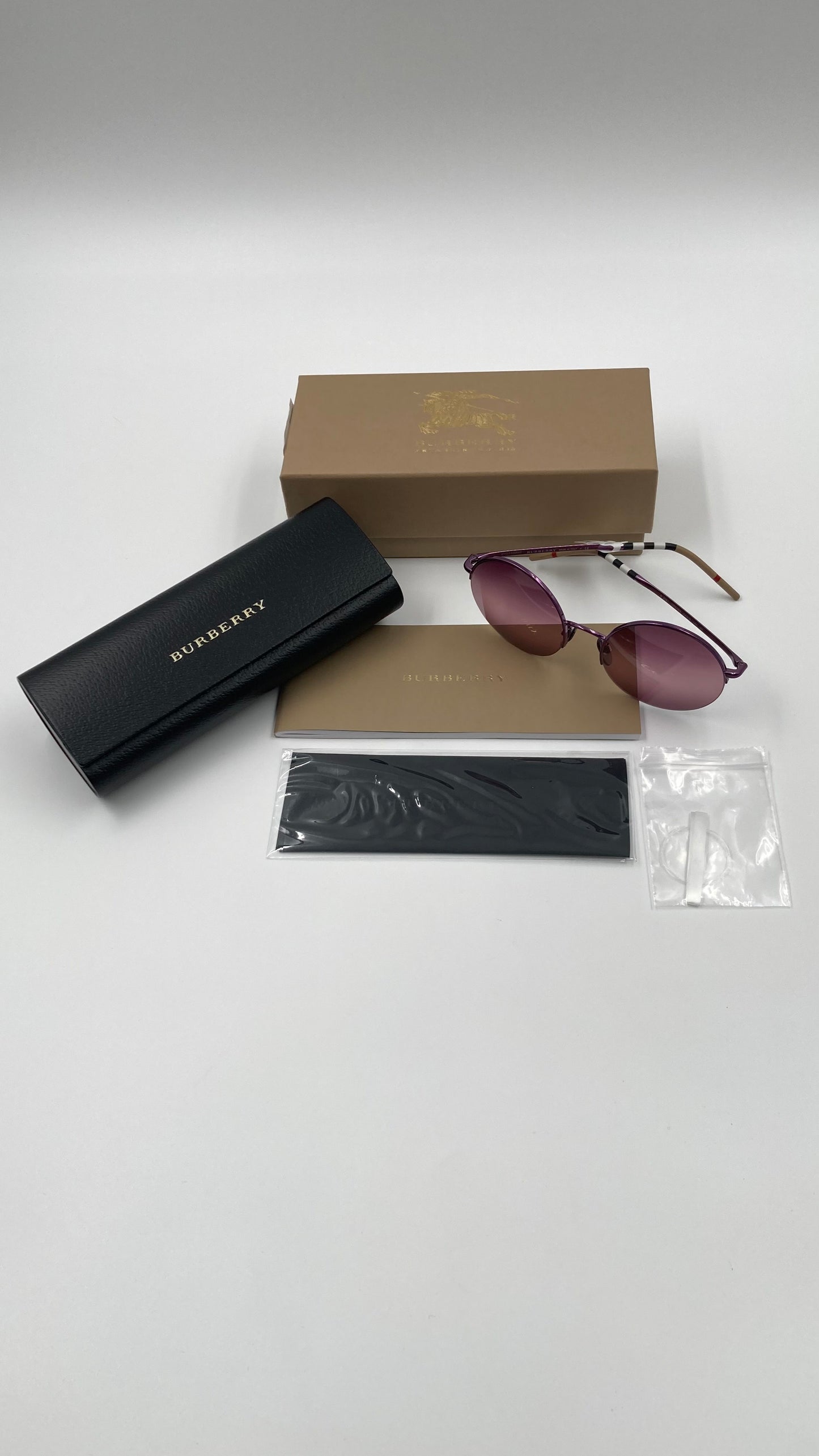 *NEW* BURBERRY B3101 1270/W9 SUNGLASSES - PINK/PURPLE