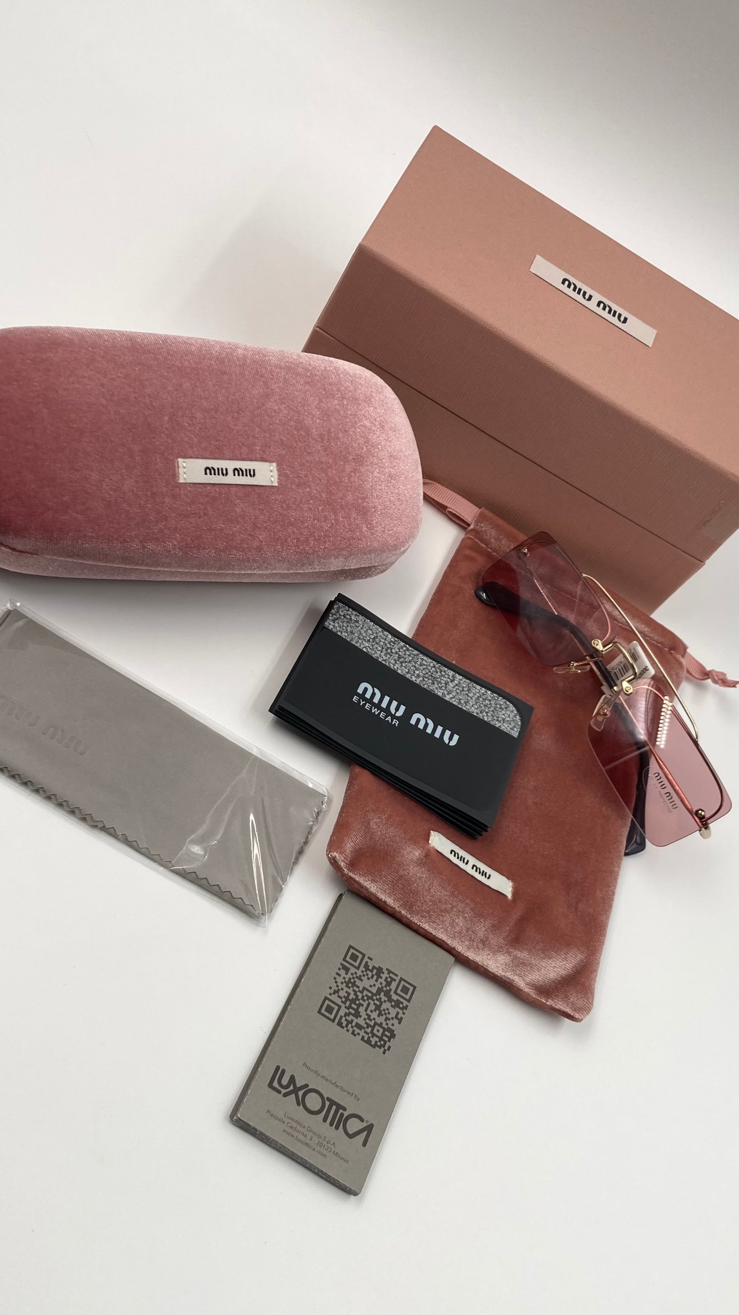 *NEW* MIU MIU MU59T ZVN-9G1 SPECIAL PROJECT SUNGLASSES - PALE GOLD/VIOLET