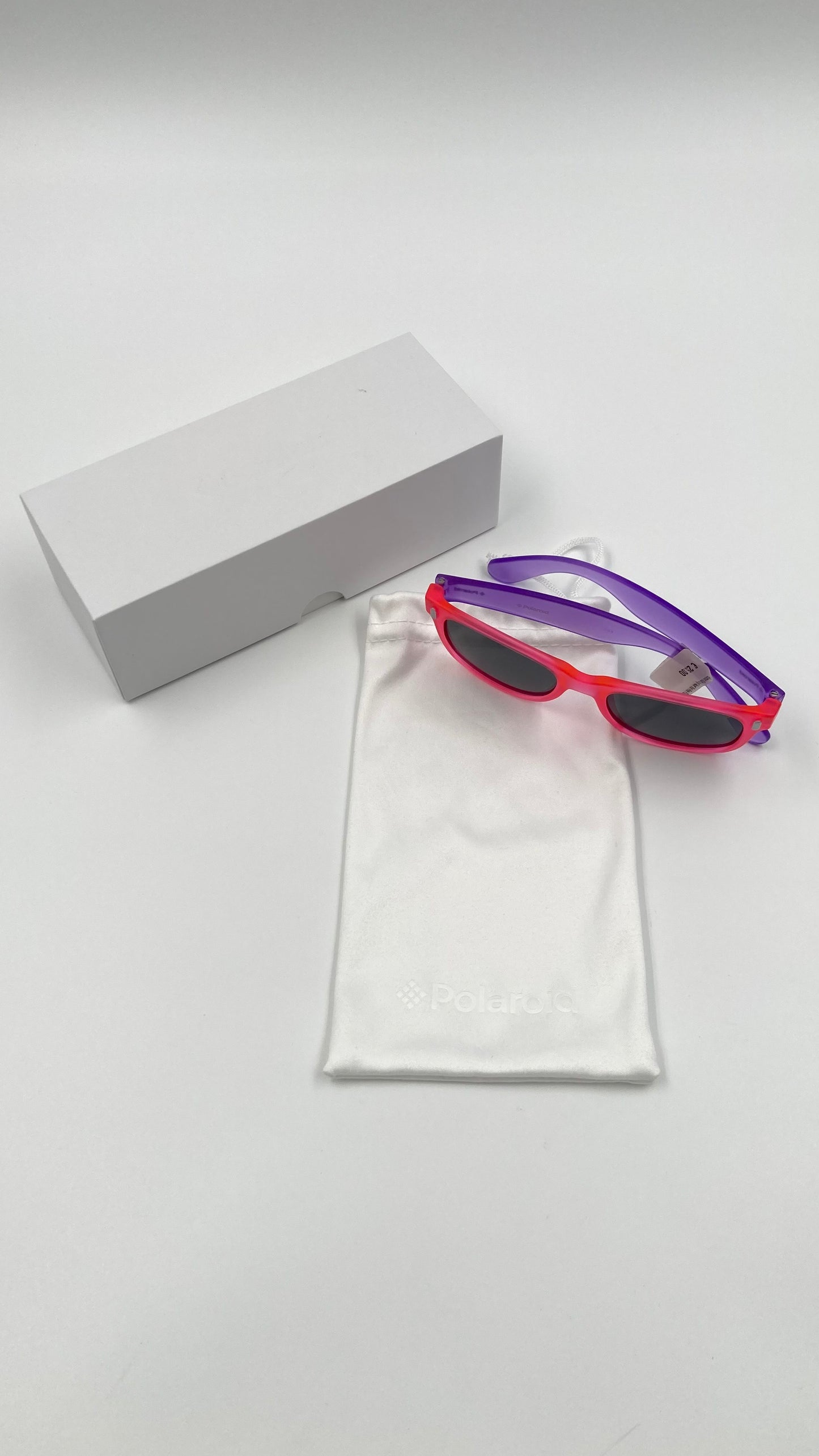 *NEW* POLAROID KIDS P0115-IUBY2 SUNGLASSES - VIOLET PINK/ GREY POLARIZED