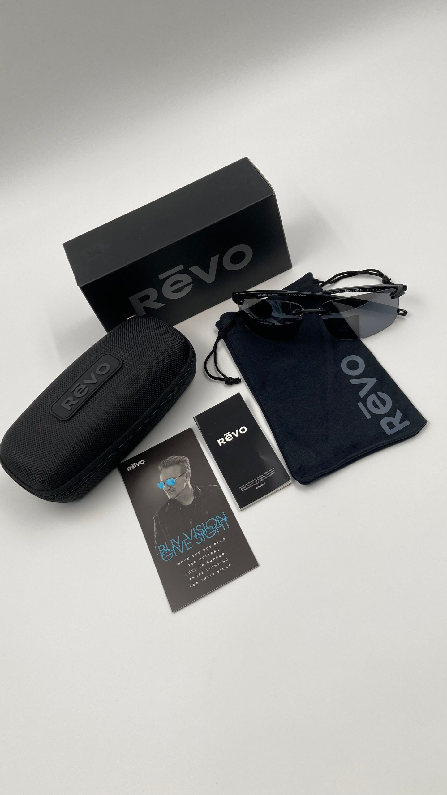 REVO DESCEND N RE4059 SUNGLASSES - BLACK/GRAPHITE