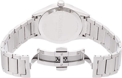 New Swiss Made CALVIN KLEIN Quartz Silver Dial Men's Watch