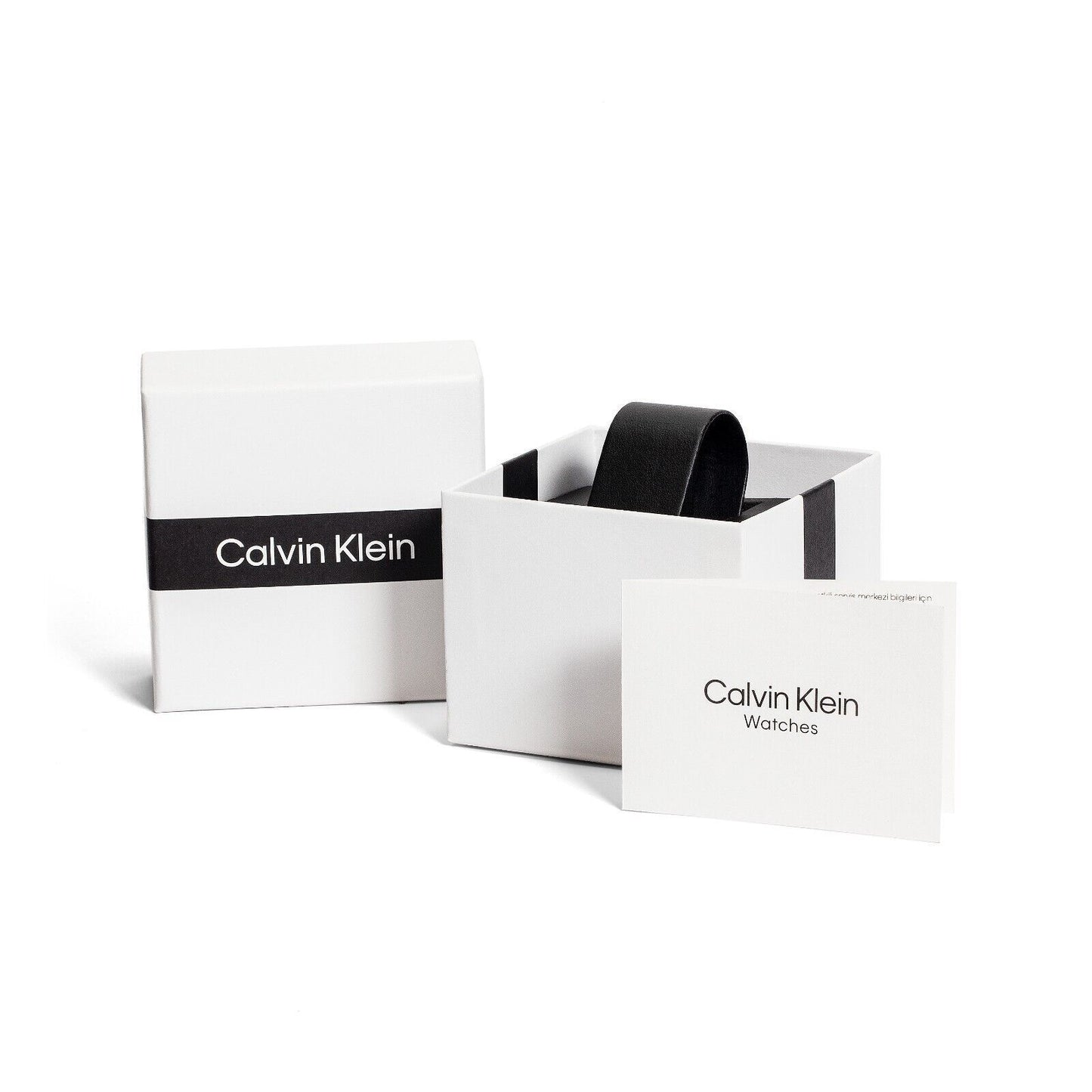 New Swiss Made CALVIN KLEIN Complete Quartz Black Dial Men's Watch