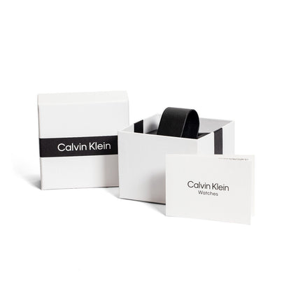 New Swiss Made CALVIN KLEIN Complete Quartz Black Dial Men's Watch