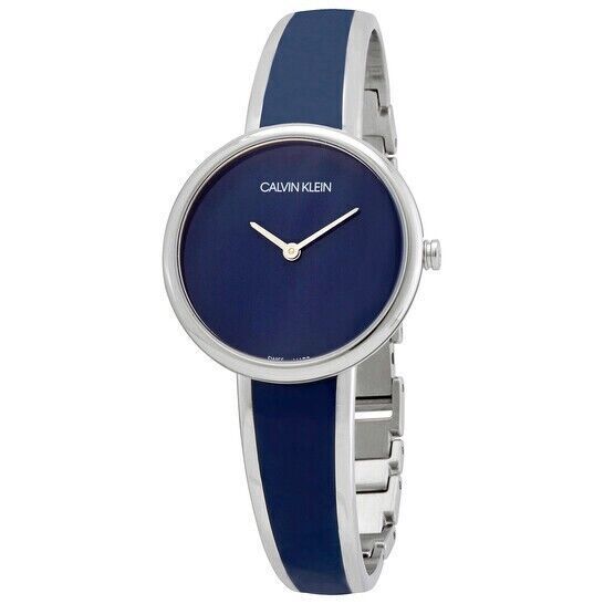 New Swiss Made CALVIN KLEIN Seduce Quartz Blue Dial Ladies Watch