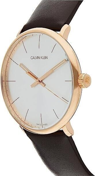 New Swiss Made CALVIN KLEIN High Noon Quartz Silver Dial Men's Watch