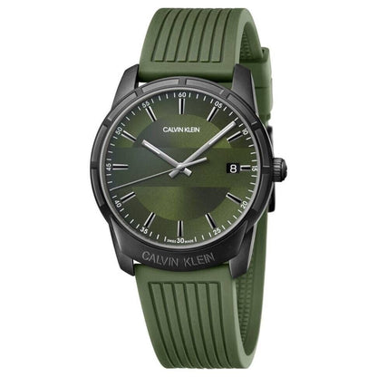 New Swiss Made CALVIN KLEIN Evidence Quartz Green Dial Men's Watch