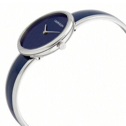 New Swiss Made CALVIN KLEIN Seduce Quartz Blue Dial Ladies Watch