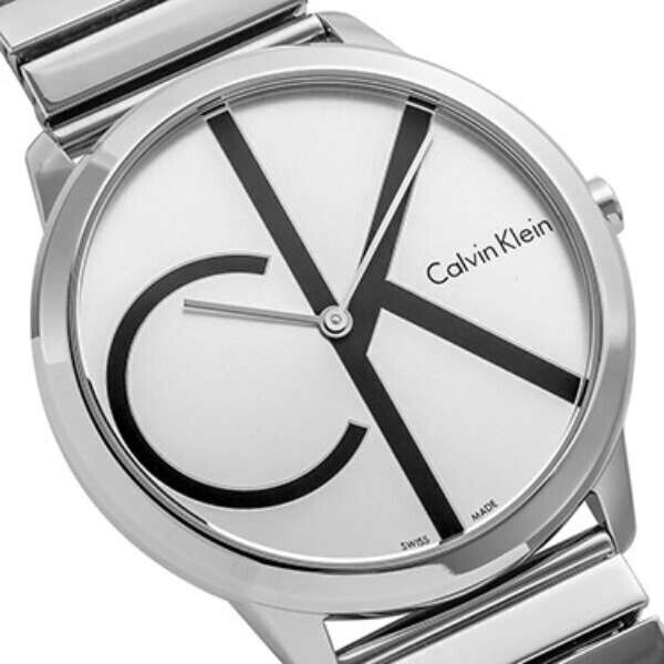 New Swiss Made CALVIN KLEIN Silver Dial Stainless Steel Men's Watch