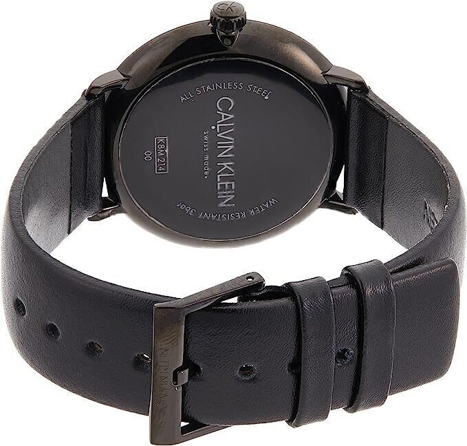 New Swiss Made CALVIN KLEIN High Noon Quartz Black Dial Men's Watch