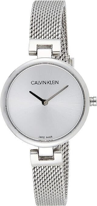 New Swiss Made CALVIN KLEIN Authentic Silver Dial Ladies Quartz Watch