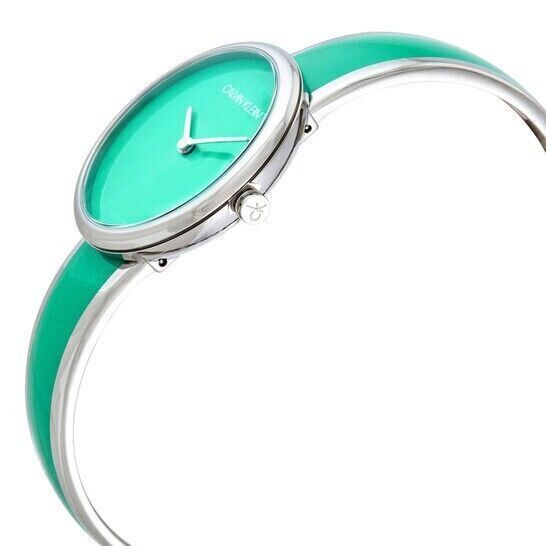 New Swiss Made CALVIN KLEIN Seduce Quartz Turquoise Dial Ladies Watch