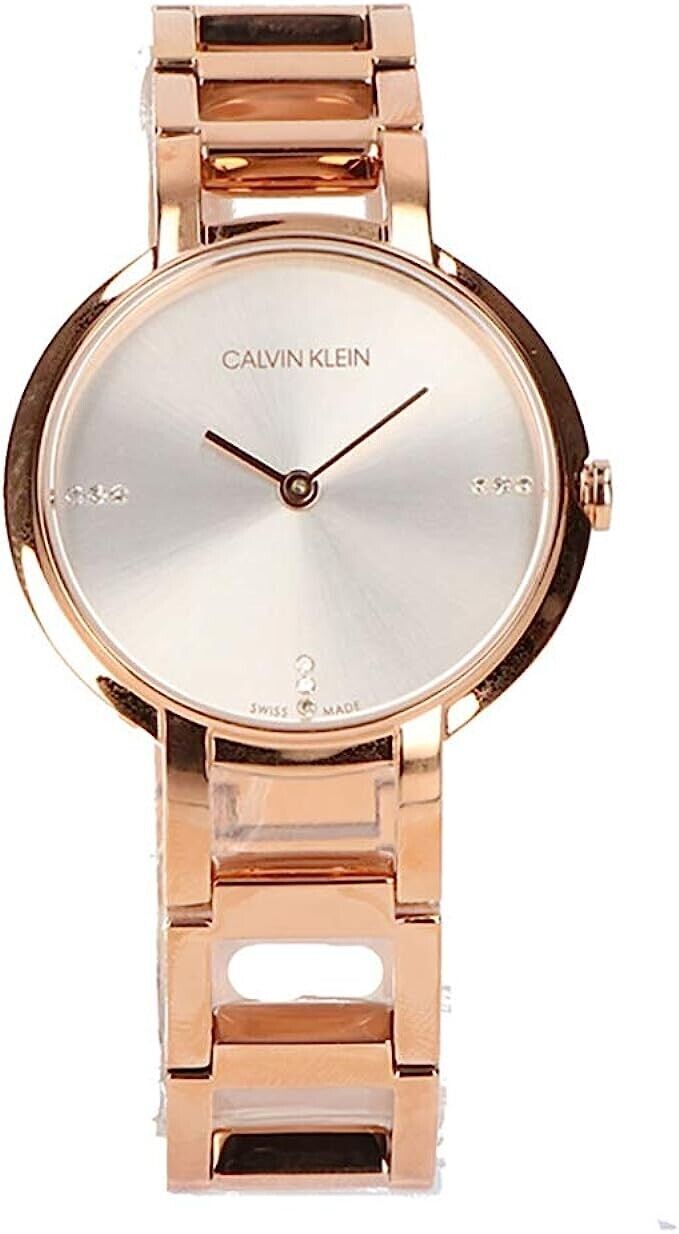 New Swiss Made CALVIN KLEIN Cheers Quartz Silver Dial Ladies Watch