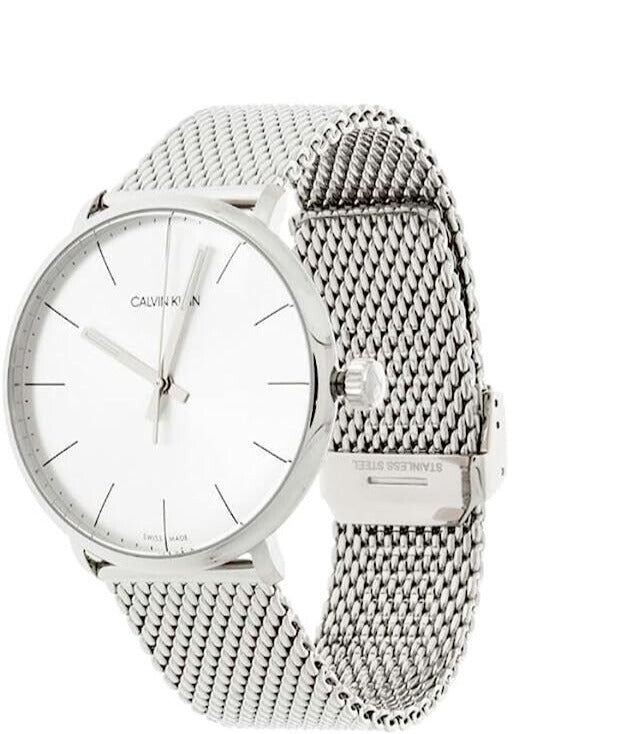 New Swiss Made CALVIN KLEIN High Noon Quartz Silver Dial Men's Watch