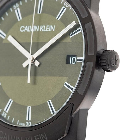 New Swiss Made CALVIN KLEIN Evidence Quartz Green Dial Men's Watch