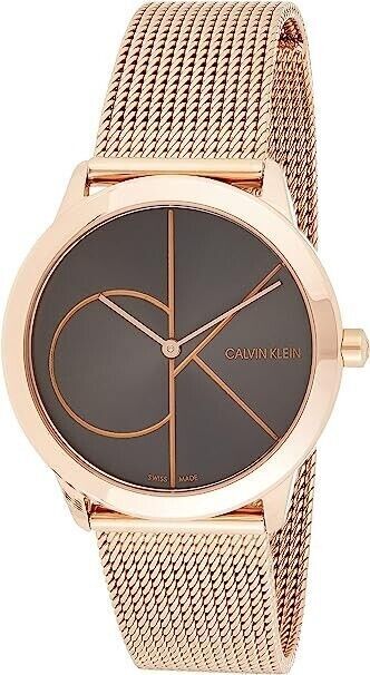 New Swiss Made CALVIN KLEIN Minimal Quartz Black Dial Ladies Watch