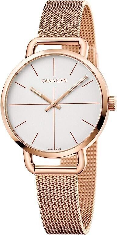 New Swiss Made CALVIN KLEIN Even Quartz White Dial Ladies Watch