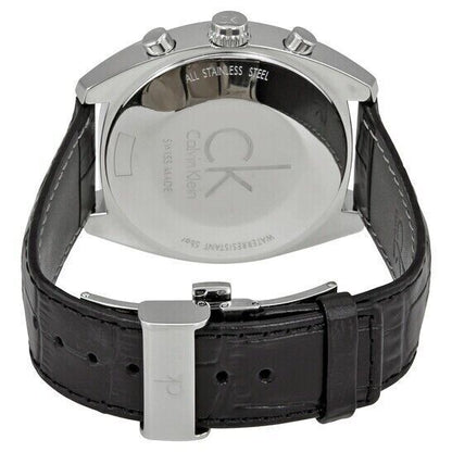 New Swiss Made CALVIN KLEIN Exchange Chronograph Silver Dial Men's Watch