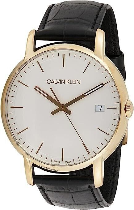 New Swiss Made CALVIN KLEIN Established Quartz Silver Dial Men's Watch