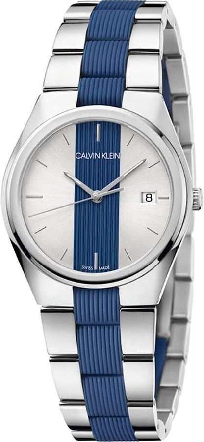 New Swiss Made CALVIN KLEIN Contrast Quartz Ladies Watch