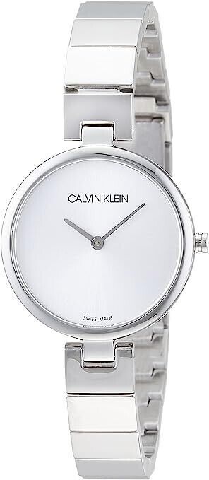 New Swiss Made CALVIN KLEIN Authentic Quartz Silver Dial Ladies Watch