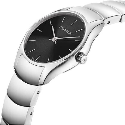 New Swiss Made CALVIN KLEIN Classic Quartz Black Dial Ladies Watch