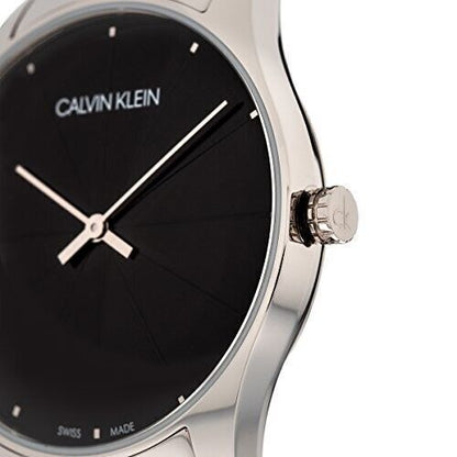 New Swiss Made CALVIN KLEIN Classic Quartz Black Dial Ladies Watch