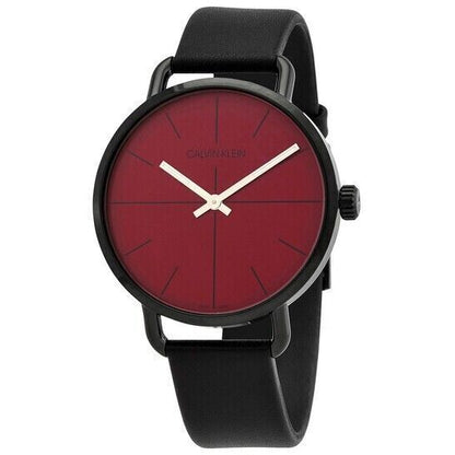 New Swiss Made CALVIN KLEIN Even Quartz Red Dial Ladies Watch