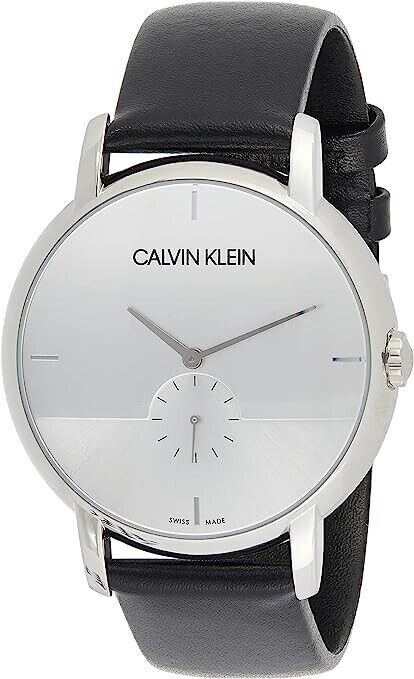 New Swiss Made CALVIN KLEIN Established Quartz Silver Dial Men's Watch