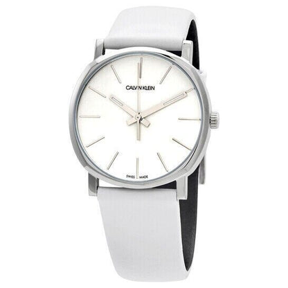 New Swiss Made CALVIN KLEIN Posh Quartz White Dial Ladies Watch