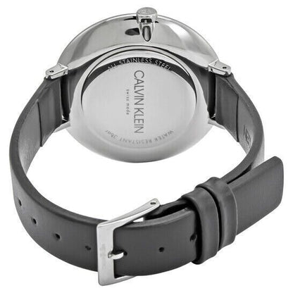 New Swiss Made CALVIN KLEIN Rise Quartz Silver and Black Dial Ladies Watch