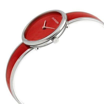 New Swiss Made CALVIN KLEIN Seduce Quartz Red Dial Ladies Watch