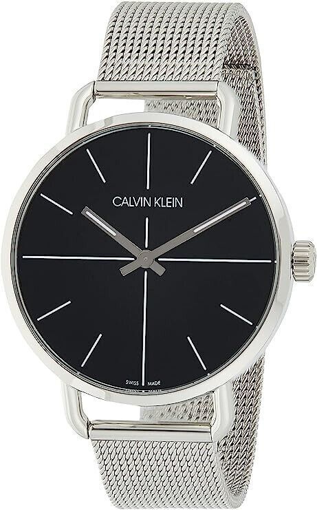 New Swiss Made CALVIN KLEIN Even Quartz Black Dial Ladies Watch