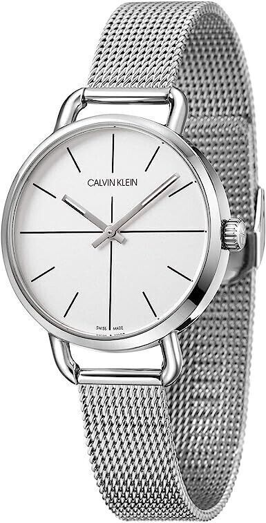 New Swiss Made CALVIN KLEIN Even Quartz White Dial Ladies Watch