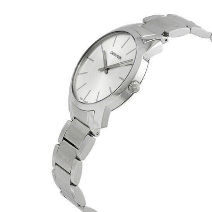 New Swiss Made CALVIN KLEIN City Extension Quartz Silver Dial Unisex Watch