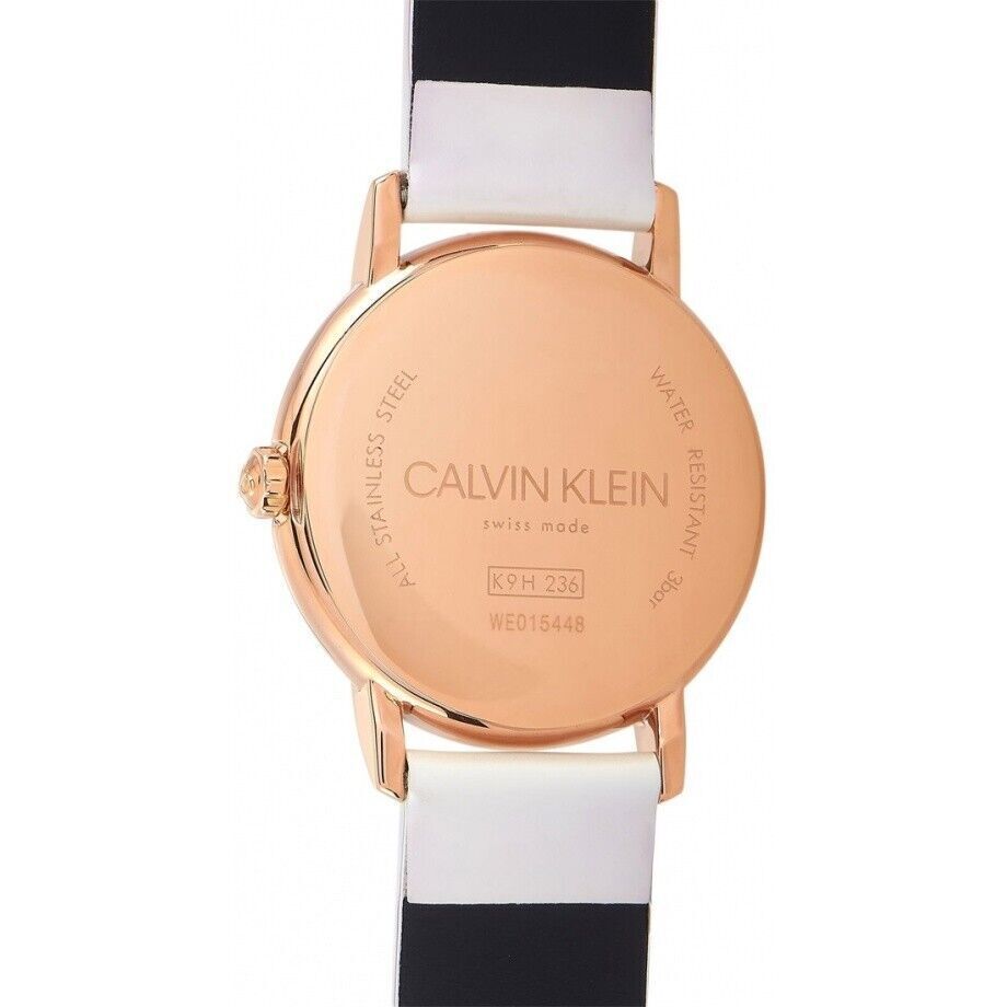 New Swiss Made CALVIN KLEIN Established Quartz Silver Dial Ladies Watch