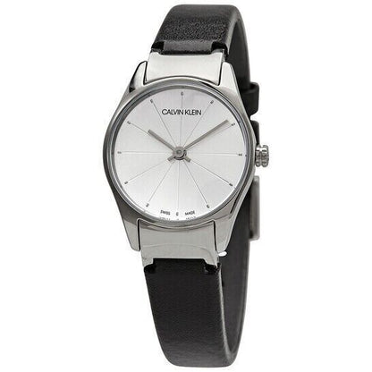 New Swiss Made CALVIN KLEIN Classic Quartz Silver Dial Ladies Watch