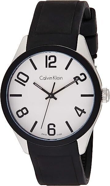 New Swiss Made CALVIN KLEIN Color White Dial Men's Watch