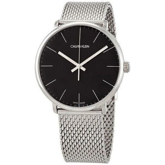 New Swiss Made CALVIN KLEIN High Noon Quartz Black Dial Men's Watch