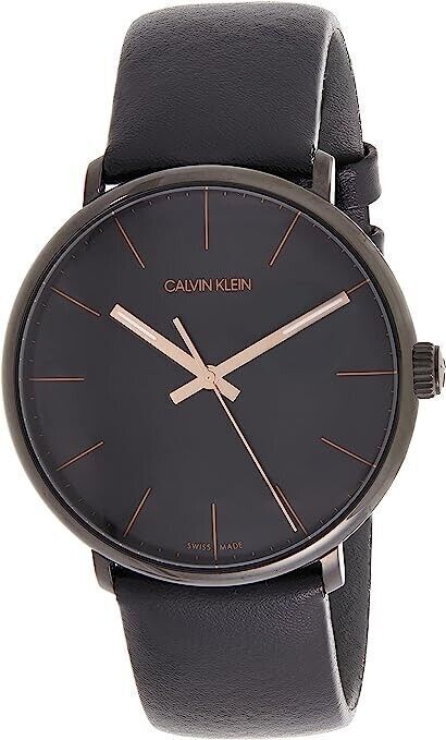 New Swiss Made CALVIN KLEIN High Noon Quartz Black Dial Men's Watch