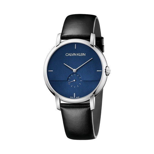 New Swiss Made CALVIN KLEIN Established Quartz Blue Dial Men's Watch