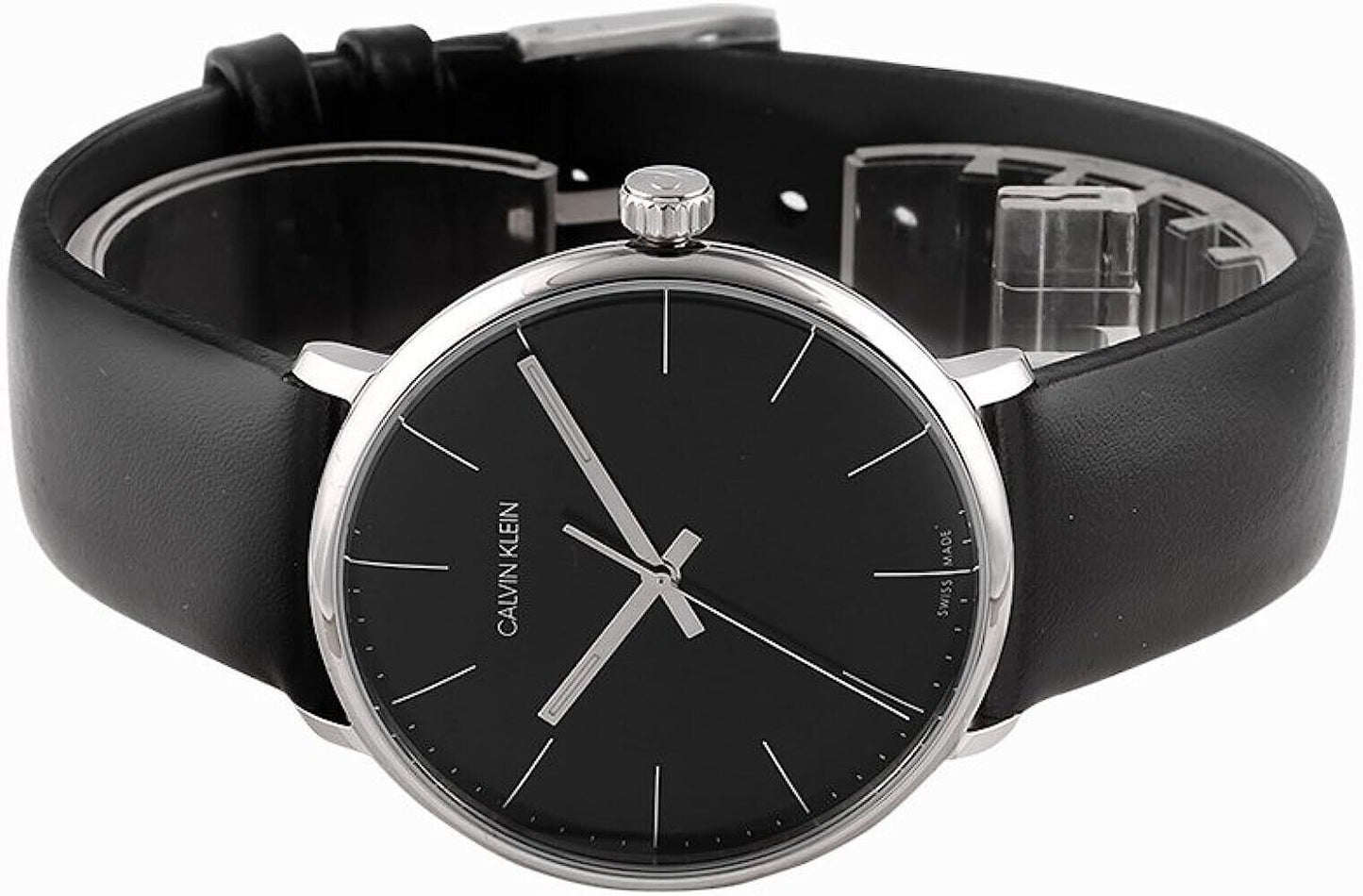 New Swiss Made CALVIN KLEIN High Noon Quartz Black Dial Men's Watch