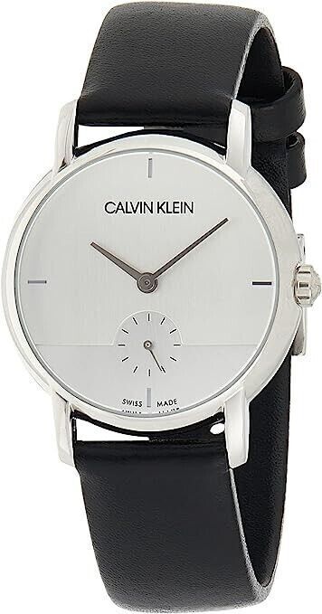 New Swiss Made CALVIN KLEIN Established Quartz Silver Dial Ladies Watch