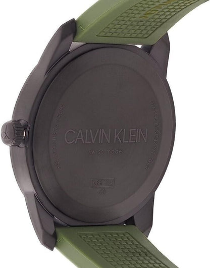 New Swiss Made CALVIN KLEIN Evidence Quartz Green Dial Men's Watch