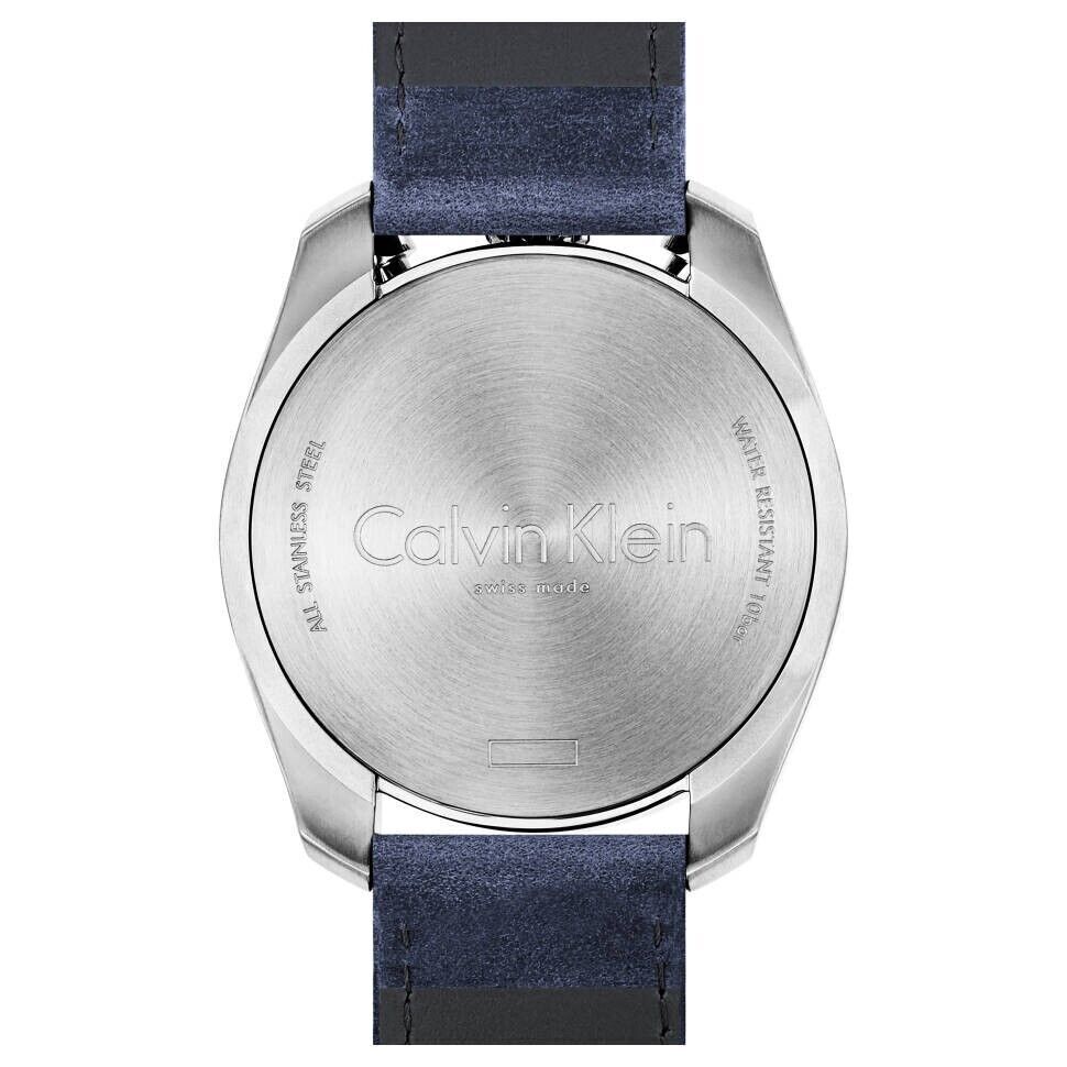 New Swiss Made CALVIN KLEIN Control Chronograph Blue Dial Men's Watch