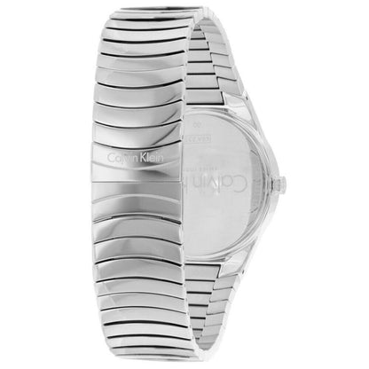 New Swiss Made CALVIN KLEIN Whirl Silver Dial Stainless Steel Ladies Watch