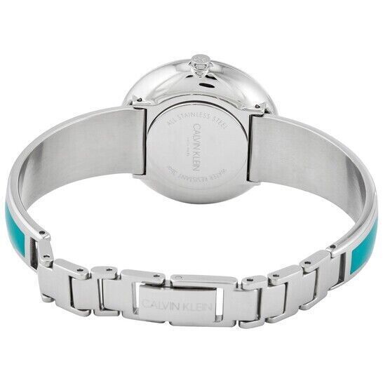 New Swiss Made CALVIN KLEIN Seduce Quartz Turquoise Dial Ladies Watch