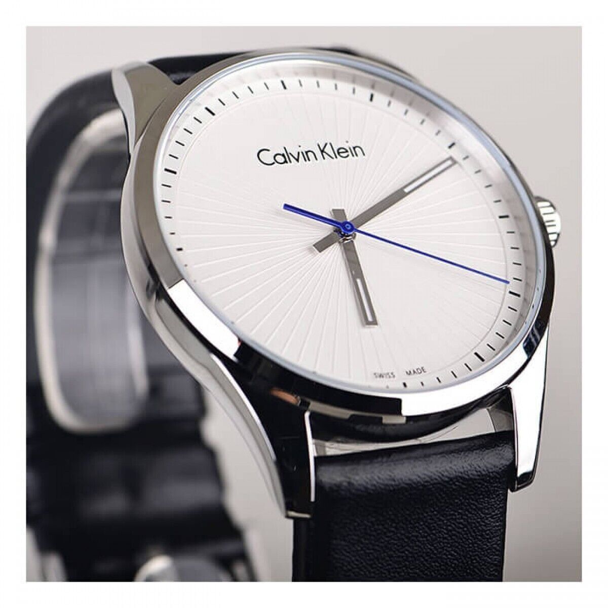 New Swiss Made CALVIN KLEIN Steadfast Silver Dial Men's Watch