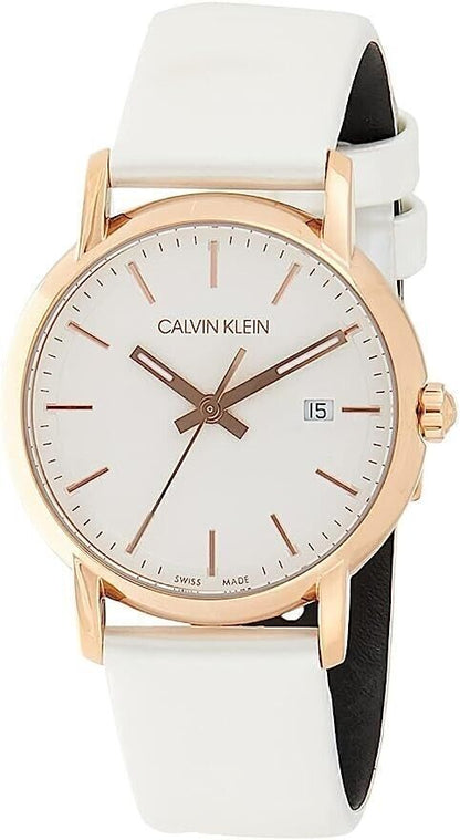 New Swiss Made CALVIN KLEIN Established Quartz Silver Dial Ladies Watch