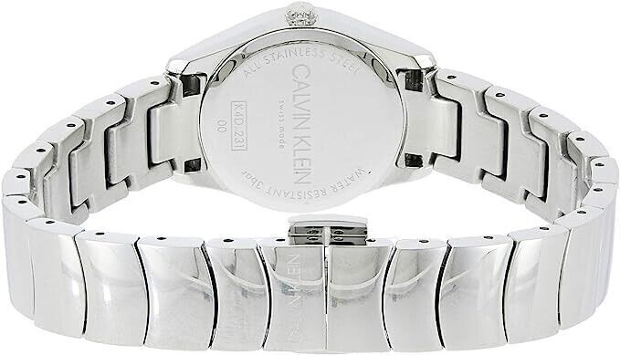 New Swiss Made CALVIN KLEIN Classic Quartz Silver Dial Ladies Watch